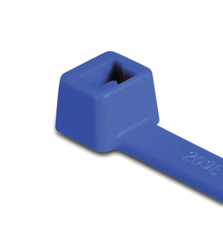111-00718-T50L-E-TFE-BU HellermannTyton Blue Cable Tie ETFE, 382mm x 4.7 mm
