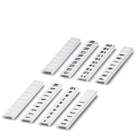 0808820:0021 Phoenix Contact, ZBF 4 QR Marker Strip for use with  for use with Terminal Blocks