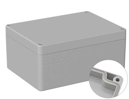 201-0192 RS PRO ABS General Purpose Enclosure, IP66, Shielded, Flanged, 120 x 160 x 75mm