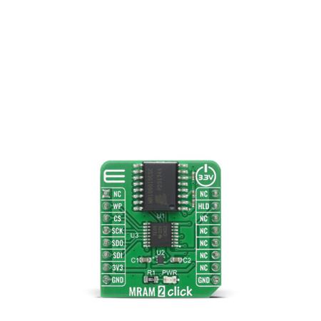 MIKROE-4232 MikroElektronika , MRAM 2 Click Add On Board for MR10Q010 for mikroBUS