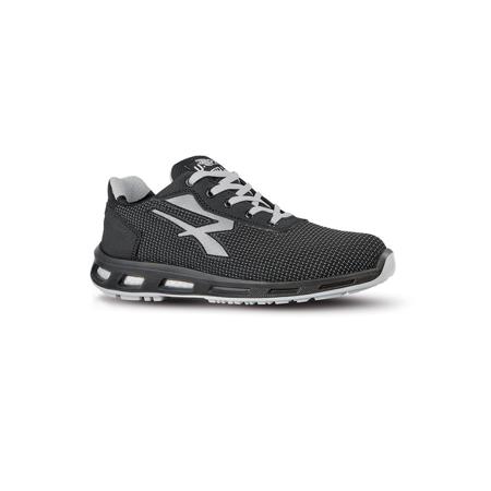 RL20376-10 UPower RL20376 Unisex Black, Grey  Toe Capped Safety Trainers, UK 10, EU 44