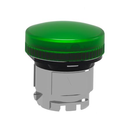 ZB4BV03 Schneider Electric Green Pilot Light Head, 22mm Cutout Harmony XB4 Series