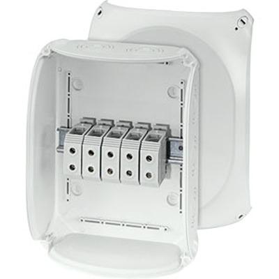 KF 3535 G HENSEL KF Series Grey Polycarbonate Junction Box, IP66, IP67, IP69, 2 Terminals, 122 x 295 x 225mm