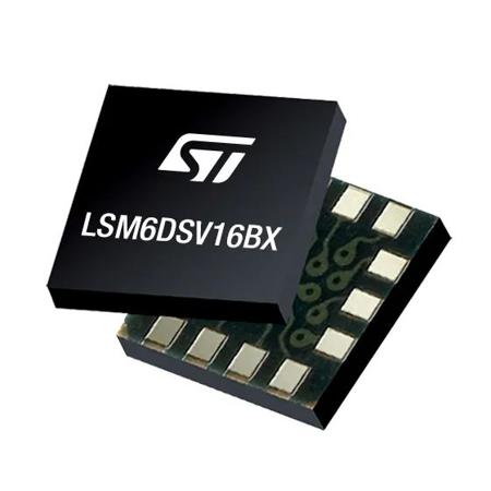 LSM6DSV16BXTR STMicroelectronics 3-Axis Surface Accelerometer & Gyroscope 3.6 V 1.71 V, SPI, LGA-14L, 14-Pin