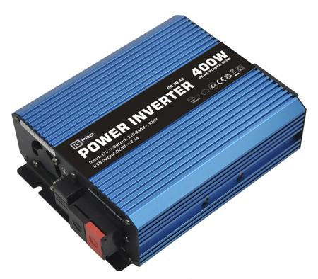 268-5144 RS PRO Pure Sine Wave 400W Fixed Installation DC-AC Power Inverter, 12V dc Input, 230V ac Output, No