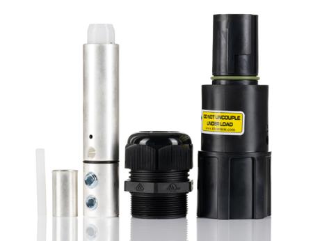 NLDFT-2-BK-L-S120-M40A ITT Cannon Veam Powerlock Series, Cable Mount Industrial Power Socket, Rated At 400A, 1 kV ac