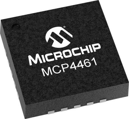 MCP4461-103E/ML , Digital Potentiometer 10kΩ 257-Position I2C 20 Pin, QFN