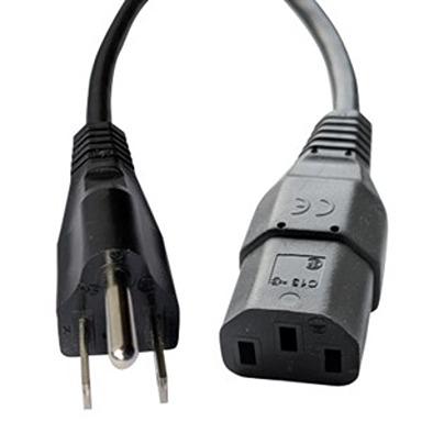 558-927 RS PRO Straight IEC C13 Socket to Straight Type B NEMA 5-15 Power Cord, 2m