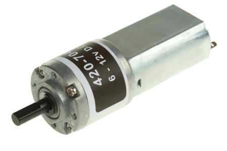420-704 RS PRO Brushed Geared DC Geared Motor, 1.5 W, 12 V dc, 20 Ncm, 76 rpm, 4mm Shaft Diameter