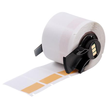 M6-31-427-OR Brady B-427 Orange, Transparent Label, 25.40mm Width, 12.70mm Height, 250 Qty