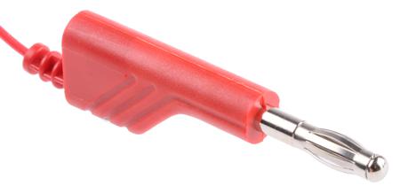 934160101 Hirschmann Test & Measurement Test lead, 3A, 60V dc, Red, 1m Lead Length