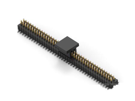 1MM-HU-D25-VS-00-H-TRP TE Connectivity 1MM-HU Series Vertical Board Mount PCB Header, 50 Contact(s), 1mm Pitch, 2 Row(s), Unshrouded