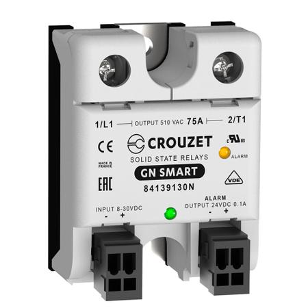 84139130N Crouzet GN Series Solid State Relay, 75 A Load, Panel Mount, 510 V ac Load, 30 Vdc Control