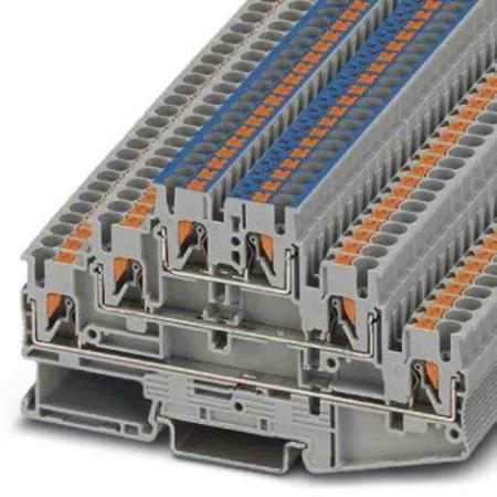 3210500 Phoenix Contact ATEX, IECEx, PT 2,5, 500 V Multi Level Terminal Block, Push In Termination