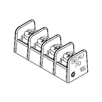 38700-7510 Molex Barrier Strip, 10 Contact, 8.26mm Pitch, 1 Row, 20A, 300 V