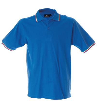 988442-L-ROYAL JRC 988442 Royal Blue 100% Cotton Polo Shirt, UK- L, EUR- L