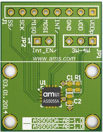 AS5055A-QF_EK_AB ams OSRAM  Rotary Angle Sensor Adapter Board for AS5055A AS5055A
