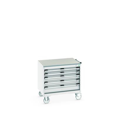 40402154-16V Bott, 5 Drawer Sheet Steel Floor Standing Storage Cabinet, 800 X 650 X 790mm