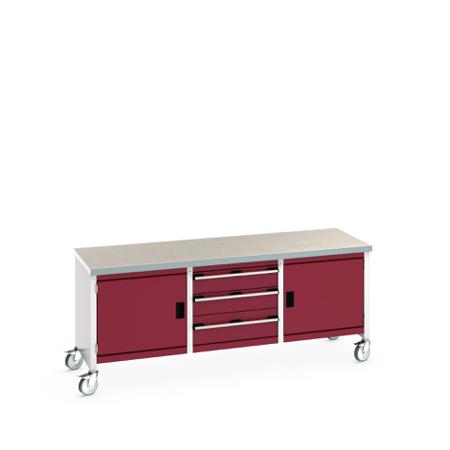 41002126-24V Bott 41002126.24V Portable Sheet Steel Workbench, 840mm x 750mm x 2000mm