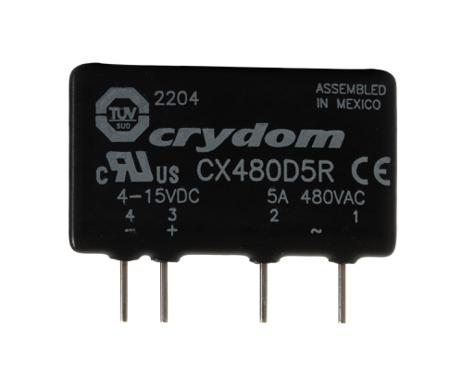 CX480D5R Sensata Crydom CX Series Solid State Relay, 5 A Load, PCB Mount, 660 V rms Load, 15 V dc Control
