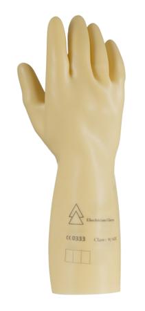 GLE36-1-10 Penta Beige Latex Electrical Protection Electrical Insulating Gloves, Size 10, Latex Coating