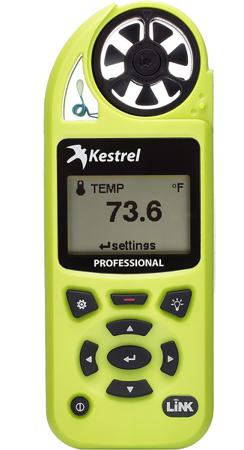 0852LHVG Kestrel  Impeller Anemometer, 40m/s Max, Measures Air Flow, Altitude, Density, Density Altitude, Dew Point,