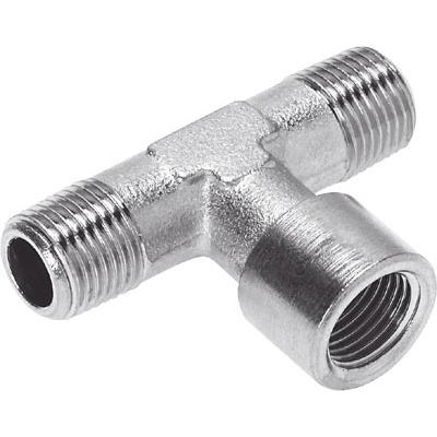 NPFC-T-G18-2R18-FMM Festo , Pneumatic T Fitting, G 1/8 to R 1/8, Threaded Connection