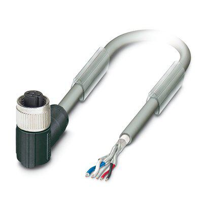 1419036 Phoenix Contact SAC Bus Cable, 5 Cores, 0.34 mm² 24 AWG, Screened, 10 m, Silver Grey Polyurethane Sheath