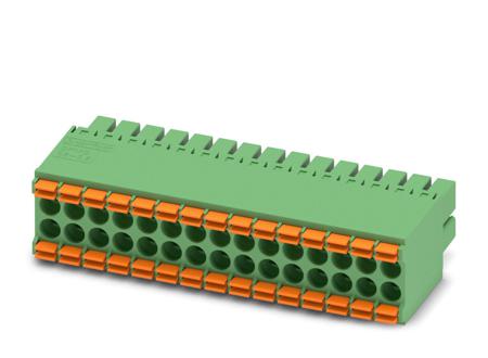 1790234 Phoenix Contact, 3.5mm Pitch, DFMC 1.5/15-ST-3.5, 30 Way, Pluggable Terminal Block, Plug, Cable Mount, Spring Cage