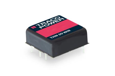 THN 20-7212WIR TRACOPOWER THN 20WIR DC-DC Converter, 12V dc/ 1.67A Output, 36 → 160 V dc Input, 20W, Through Hole, +65°C Max