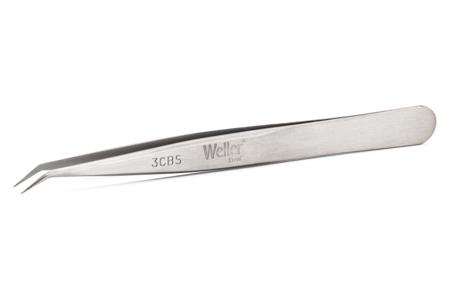 3CBS Erem by Weller 110 mm, Stainless Steel, Pointed; Bent; Curved, Tweezers