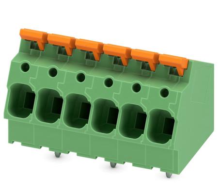 1098179 Phoenix Contact 5-ZB, LPTA 6/ 6-7 Series PCB Terminal Block, 6-Contact, 7.5mm Pitch, PCB Mount, 1-Row, PCB Termination