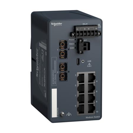 MCSESM103F2CU1 Schneider Electric , Managed 10 Port Network Switch