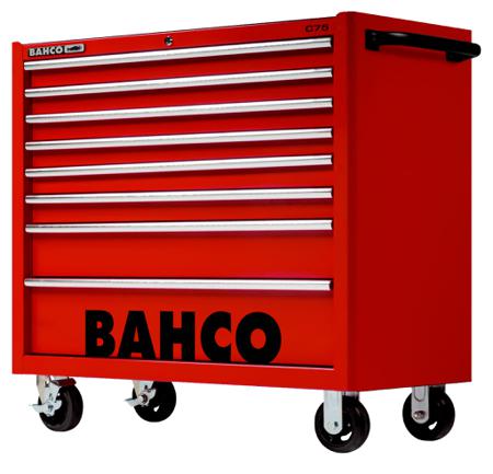 1475KXL8RED Bahco 8 Shelf Trolley, 986 x 501 x 1100mm, 30kg Load
