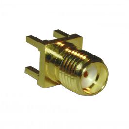132134 Amphenol RF, Jack PCB Mount SMA Connector, 50Ω, Solder Termination, Straight Body