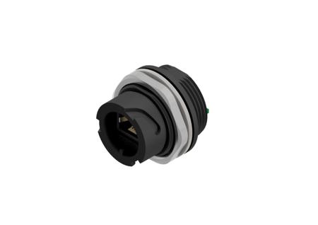17-10017 CONEC 17 Series Single-Port RJ45 Receptacle Assembly Kit, Cat5e, Shielded