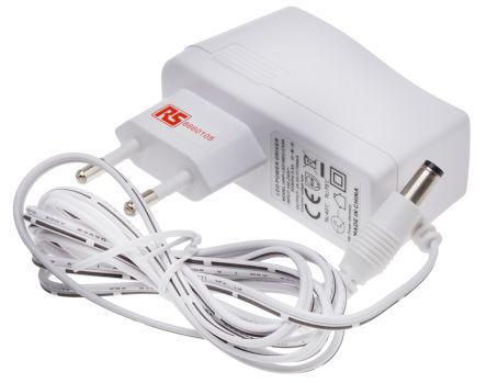 866-0105 RS Pro, 18W Plug In Power Supply Level V 1 Output, 2.1 x 5.5 mm Switched Mode Power Supply