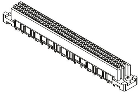 09032326824 HARTING 09 03 32 Way 2.54mm Pitch, Type C Class C2, 3 Row, Straight DIN 41612 Connector, Socket