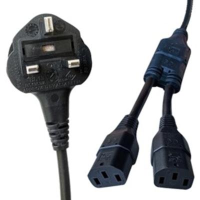 558-963 RS PRO Right Angle IEC C13 Socket to Straight Power Cord, 2.5m