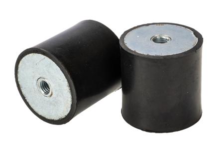 126-4911 RS PRO M8 Anti Vibration Mount, Female Buffer Foot with 100.52kg Compression Load