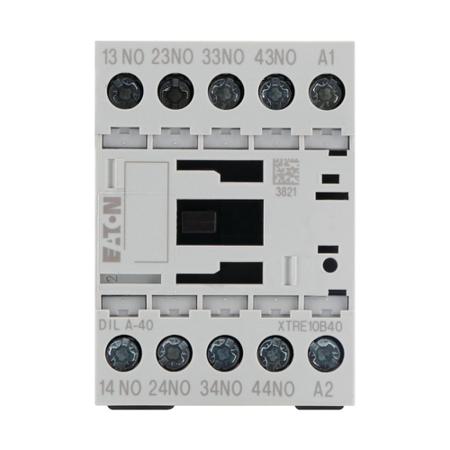 276344-DILA-40-24VDC- Eaton Contactor Relay - 4NO, 4 A Contact Rating, xStart