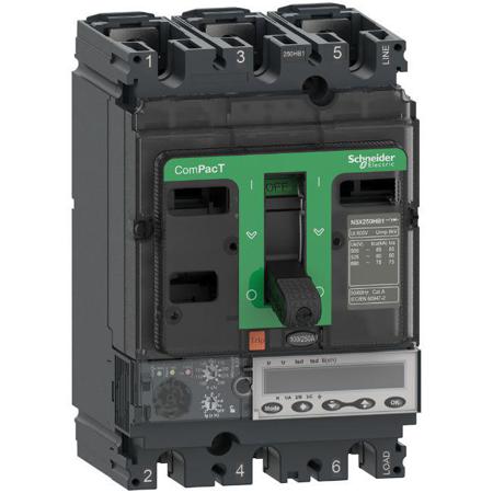 C25R36E250 Schneider Electric, ComPacT MCCB 3P 250A, Fixed Mount