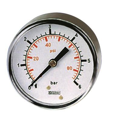 235-1289 RS PRO BSP 1/8in Analogue Pressure Gauge 30psi Back Entry 40mm Outside Diameter