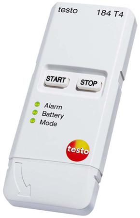0572 1844 Testo 184-T4 Temperature Data Logger, NFC, USB, 1 Input Channel(s)
