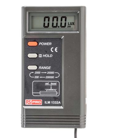 123-2360 RS PRO ILM1332A Light Meter, 200000lx With RS Calibration
