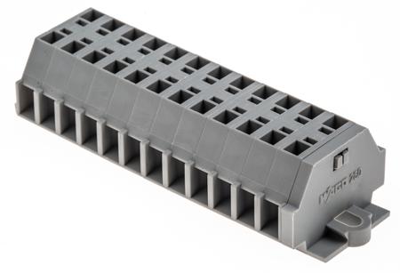 260-112 WAGO  260 Series Grey, 1.5mm², Single-Level, Cage Clamp Termination