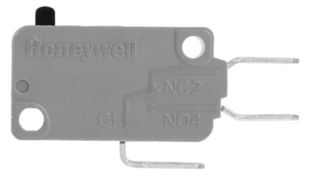 V15T16-CZ100 SPDT-NO/NC Plunger Microswitch, 16 A @ 250 V ac