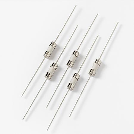 0875001.MXEP Wickmann Non-Resettable Wire Ended Fuse 1A, 250V ac