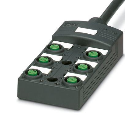 1146339 Phoenix Contact SACB Series Distribution Unit, M12, 20m cable, 5 way, 6 port