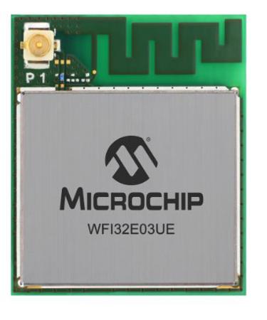 WFI32E03UE-I Microchip  3 → 3.6V WiFi Module, 802.11b/g/n I2C, SPI, UART, USB